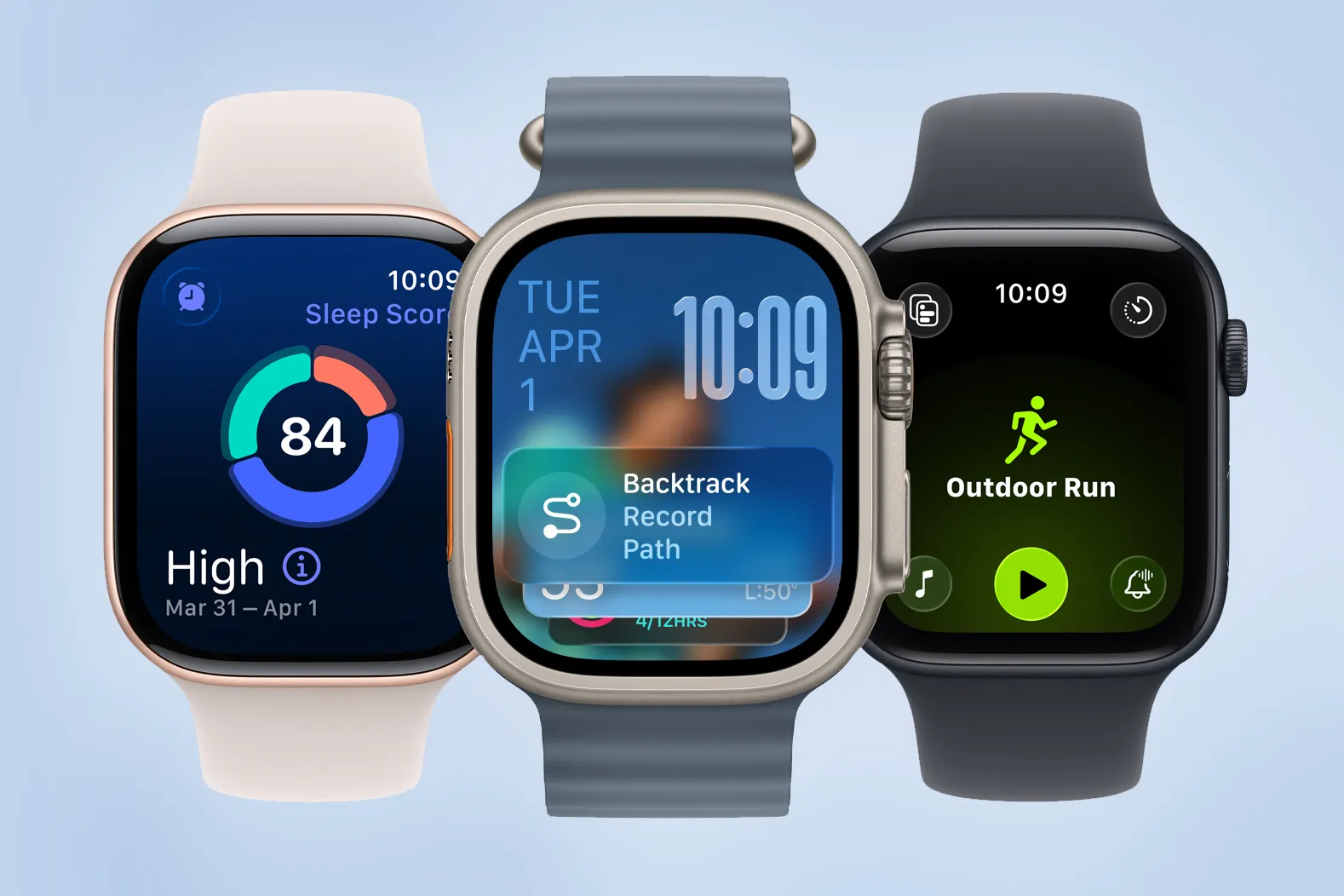 Apple Watch showing Sleep Score dashboard