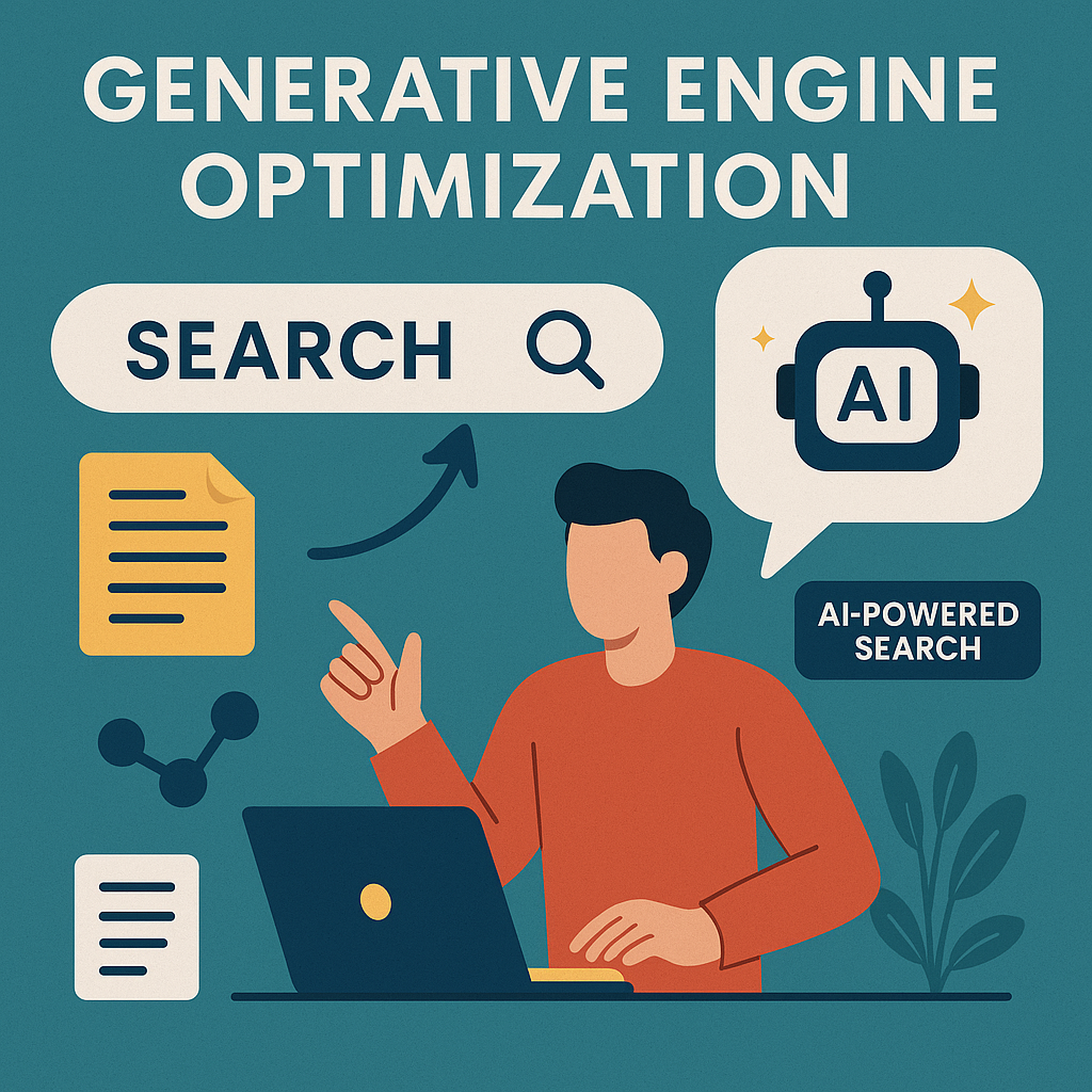 Generative Engine Optimization concept illustration